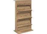Vidaxl Portariviste In Rovere Artigianale 70 X 41 X 126 Cm Materiale A Base Di Legno