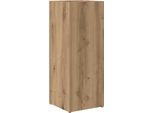 Vidaxl Supporto Per Ombrellone Con Contenitore In Rovere Artigianale 25 X 24,5 X 64 Cm