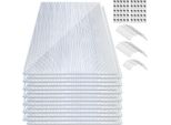 Izrielar 28X Lastre Biparete In Policarbonato 4Mm, 20,5M² Lastra Biparete, 100X Morsetti + 100X Morsetti A Z, Resistente Ai Raggi Uv Per Serre Giardinaggio Carport