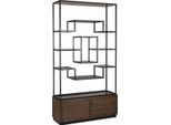 Casa Padrino Scaffale Marrone Scuro / Nero 120 X H. 240 Cm - Mobili