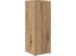 Vidaxl Supporto Per Ombrellone Con Contenitore In Rovere Artigianale 20 X 20 X 55,5 Cm