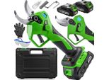 Cesoie Elettriche Da Giardino Cesoie Per Rami 2 Batterie 2Ah 21V Maltec Cesoie Professionali Per Alberi Diametro Di Taglio 40 Mm Con Valigetta