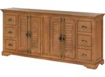 MASSIVMOEBEL24 | Credenza Toulouse #17 In Legno Di Mango Oliato Beige - 200X45X90
