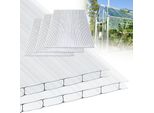 Izrielar 5X Lastre Alveolari 8Mm Tagliabili 121X60,5Cm Policarbonato 3,66M² Resistente Ai Raggi Uv Lastre Alveolari Trasparenti Lastre Per Serre Lastre Alveolari