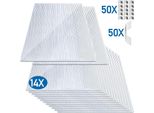 Izrielar 14X Lastre Biparete In Policarbonato 4Mm, 10,25M² Lastra Biparete, 50X Morsetti + 50X Morsetti A Z, Resistente Ai Raggi Uv Per Serre Orticole Carport