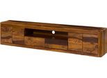 MASSIVMOEBEL24 | Mobile Tv In Legno Di Sheesham 240X40X50 Cerato Noce Toronto #267