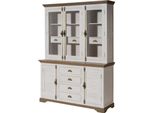 MASSIVMOEBEL24 | Buffet Toulouse #116 In Legno Di Mango Laccato Bianco - 160X50X210