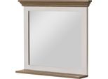 MASSIVMOEBEL24 | Specchio Da Parete Toulouse #134 In Legno Di Mango Laccato Bianco - 70X15X63