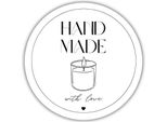 Etichette Di Carta "Fatto A Mano Con Amore"" - Candele, 20 Pezzi"