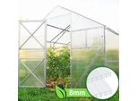 Izrielar 10X Lastre Alveolari 8Mm Tagliabili 121X60,5Cm Policarbonato 7,32M² Resistente Ai Raggi Uv Lastre Alveolari Trasparenti Lastre Per Serre Lastre Alveolari