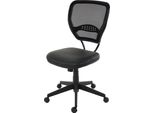 Sedia Professionale Per Ufficio Seattle, Sedia Girevole Per Dirigenti, Portata 150 Kg, Similpelle ~ Nero Senza Braccioli