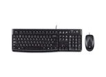 Logitech Desktop MK120 Usb Qwertz Deutsch Schwarz Tastatur (920-004958)