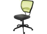 Sedia Professionale Per Ufficio Seattle, Sedia Girevole Executive, Portata 150 Kg, Similpelle ~ Verde Senza Braccioli