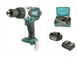 Makita Bhp 458 Rhj Trapano Avvitatore Con Percussione A Batteria 18V + 1X Batteria BL1830 B 3,0 Ah + Caricatore + Valigetta Makpac