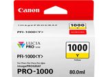 Canon PFI-1000 Y - 80 Ml - Giallo - Originale - Contenitore D'inchiostro - Per Imageprograf PRO-1000