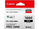 Canon PFI-1000 Mbk - 80 Ml - Nero Opaco - Originale - Contenitore D'inchiostro - Per Imageprograf PRO-1000
