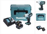 Makita Dtw 251 Rfj 18V Avvitatore Ad Impulso A Batteria 230 Nm In Valigetta Makpac + 2X Batterie 3,0 Ah ​​​​​​​+ Caricatore Rapido