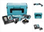 Makita Djr 183 RF1J Seghetto Diritto A Batteria 18V In Valigetta Makpac + 1X Batteria 3,0 Ah + 1X Caricabatterie