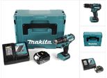 Makita Dhp 483 RF1J Trapano Avvitatore A Percussione Brushless A Batteria 18 V In Valigetta Makpac + 1X Batteria 3,0 Ah + Caricatore Rapido
