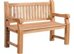 Clp Panca In Teak Jackson V2 Panca Da Giardino Con Schienale In Teak Massiccio Resistente Alle Intemperie 120 Cm