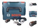 Bosch Gws 12V-76 Smerigliatrice Angolare Professionale A Batteria 12 V 76 Mm Senza Spazzole + 1X Batteria Ricaricabile 3,0 Ah + L-Boxx - Senza Caricabatterie