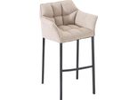 Sgabello Da Bar In Tessuto Damaso B Con Struttura A 4 Gambe