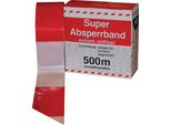 Nastro Barriera L.500M W.80Mm Rosso/Bianco Bloccato 500M/Cartone Kelmaplast