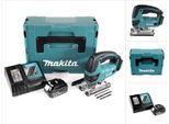 Makita Djv 180 RT1J Seghetto Alternativo A Batteria 18V + 1X Batteria 5,0Ah + Caricabatterie + Valigetta