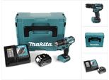 Makita Dhp 483 RT1J Trapano Avvitatore A Percussione Brushless A Batteria 18 V In Valigetta Makpac + 1X Batteria 5,0 Ah + Caricatore Rapido