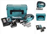 Makita Djv 180 Rfj Seghetto Alternativo A Batteria 18V + 2X Batterie 3,0Ah + Caricabatterie + Valigetta Makpac