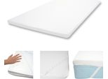 Topper Per Materasso In Memory Foam Da 6 Cm HWC-E63, Topper Per Materasso Protezione Per Materasso ~ 140X200Cm Visco Foam