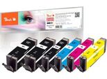 Peach 320675 - Compatibile - Nero - Canon - Confezione Multipla - Pixma Tr 7500 Series Pixma Tr 7520 Pixma Tr 7550 Pixma Tr 8500 Series Pixma Tr 8520 Pixma Tr 8550... - 6 Pezzo(I)