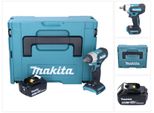 Avvitatore A Impulsi A Batteria Makita Dtw 181 T1J 18 V 210 Nm 1/2" Senza Spazzole + 1X Batteria Ricaricabile 5,0 Ah + Makpac - Senza Caricabatteria"