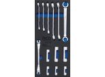 Bgs 4048 1/3 Inserto Per Carrello Da Officina: Chiave Ad Anello Aperta E 10 Inserti Speciali (3/8), 13 Pezzi.