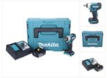 Makita Dtw 181 RG1J Avvitatore A Impulsi A Batteria 18 V 210 Nm 1/2" Brushless + 1X Batteria Ricaricabile 6,0 Ah + Caricatore + Makpac"