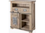 MASSIVMOEBEL24 | Railway #352 Credenza In Legno Di Mango - Laccato / Whitewash 75X36X90