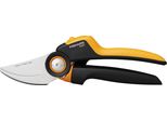 Fiskars X-Series L P961 Forbici Da Potatura Bypass Nero, Arancione