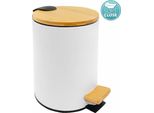 Aqualine Snow - Cestino Per Rifiuti, 5L, Soft Close, Bianco BI007