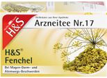 H&S Tè Medicinale N. 17 Finocchio Per Disturbi Gastrointestinali E Respiratori, 20 Pz. Bustine Filtro
