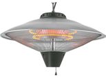 Riscaldatore Al Quarzo Edm 07092 07092 2100 W Ø 56,5 X 30 Cm Nero