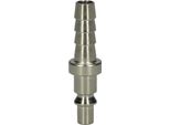 Ks Tools Nipplo A Innesto In Metallo Con Ugello Per Tubo Flessibile Ø 10 Mm 58 Mm - 999.9094
