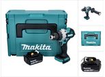 Makita Dhp 486 T1J Trapano A Percussione A Batteria 18 V 130 Nm Senza Spazzole + 1X Batteria Ricaricabile 5,0 Ah + Makpac - Senza Caricabatteria