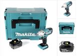 Makita Dtw 190 T1J Avvitatore Ad Impulsi A Batteria 18V In Valigetta Makpac + 1X Batteria Bl 1850 5,0 Ah - Senza Caricatore