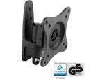 Inline - Kit Di Montaggio (Montaggio A Parete) - Per Display Lcd - Alluminio - Nero - Dimensioni Schermo: 33-68,6 Cm (13"-27"") (23107D)"