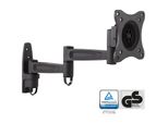 Inline - Kit Di Montaggio (Montaggio A Parete) - Braccio Regolabile - Per Display Lcd - Alluminio - Nero - Dimensioni Schermo: 33-68 Cm (13"-27"") (23105D)"