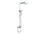 Altro Set Doccia Completo Edm Con Doccia A Pioggia, Flessibile Doccia E Maniglia - Cromo - Soffione 34Cm