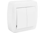 Solera 42981 Doppio Conmutador 74X72X28MM S. Quadro A Parete, 50 W, 250 V, Neutro