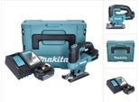 Seghetto Alternativo A Batteria Makita Djv 184 RF1J 18 V Brushless + 1X Batteria Ricaricabile 3,0 Ah + Caricabatterie + Makpac
