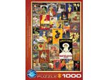 Puzzle Da 1000 Pezzi - Puzzle - Poster Pubblicitari Classici D'epoca + Accessori Per Puzzle