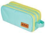 Herlitz 300001511 Herlitz Astuccio Doppio Uni, Menta/Giallo
